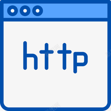 Http网站和电子邮件4蓝色图标图标