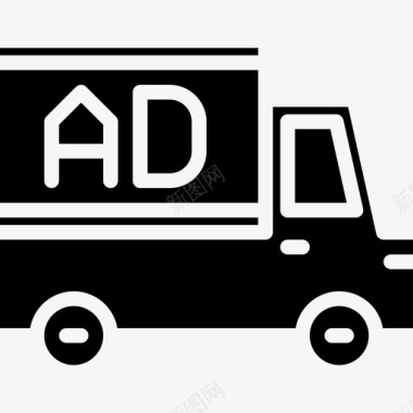 卡车广告27加油图标图标