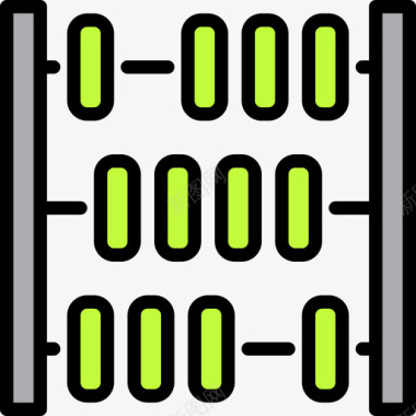 算盘算盘数学4线颜色图标图标