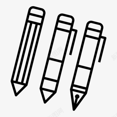 笔和笔教育家庭图标图标