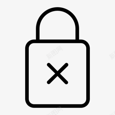 安保挂锁数据保护图标图标