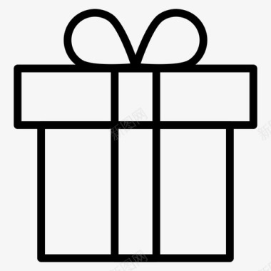 礼物盒子包装图标图标