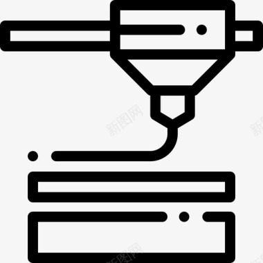 3D电视眼镜层3d打印23线性图标图标