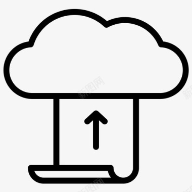 上传文件上传上传文件到云箭头文件图标图标