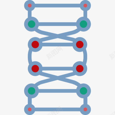 DNADna医学17扁平图标图标