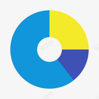 电脑小标志doughnut_chart图标