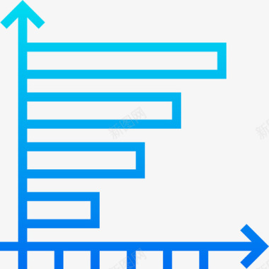 渐变纹样条形图图表6渐变图标图标
