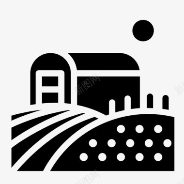 农业农场农业自然图标图标