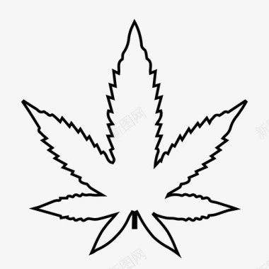 大麻毒品大麻合法化图标图标