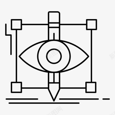 三维立体几何草图草图视觉图标图标