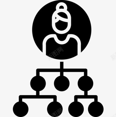 5s管理层次结构业务和管理5扎实图标图标