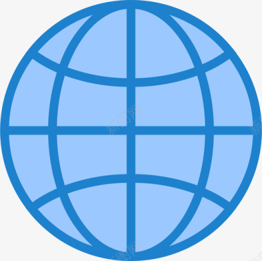 无网络信号标志互联网通讯网络5蓝色图标图标