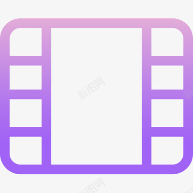 1分钟视频视频基本图标10轮廓渐变图标