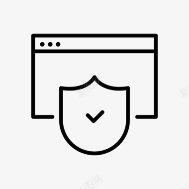 网络安全网络安全防病毒防护图标图标