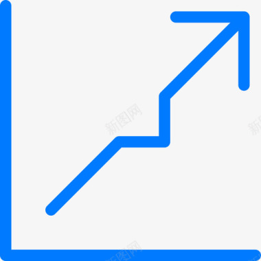 折线图图表9蓝色图标图标
