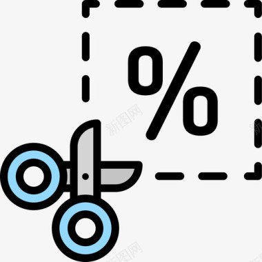 优惠券100元优惠券电子商务72线性颜色图标图标