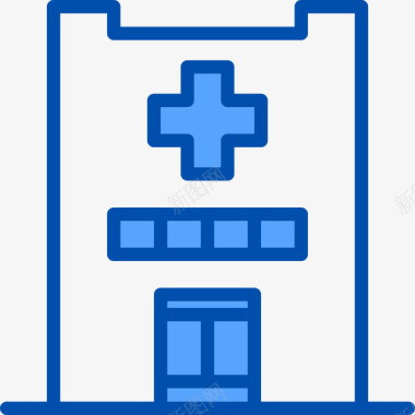 海报129医院房地产129蓝色图标图标