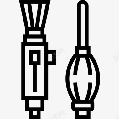 清洁肥皂清洁摄像机和附件3线性图标图标