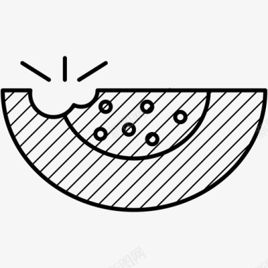 电暖气片西瓜甜味西瓜片图标图标
