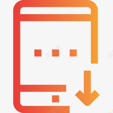 渐变果汁平板电脑手机5渐变图标图标