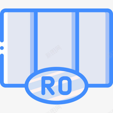 罗马尼亚国旗11蓝色图标图标