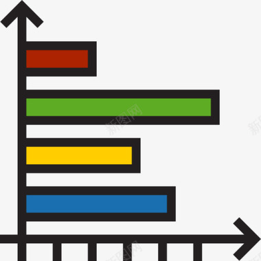 线型条形图图表7线型颜色图标图标