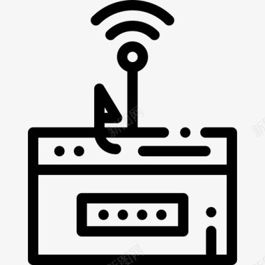 子牙钓鱼网络钓鱼黑客16线性图标图标