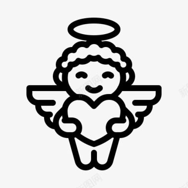 天使丘比特天使小天使图标图标