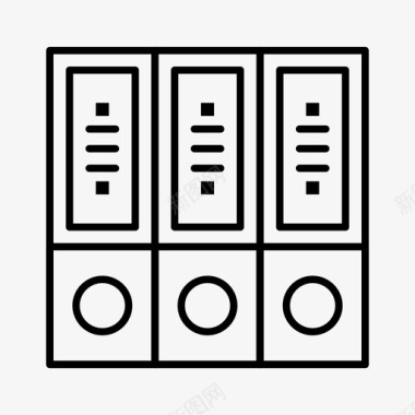 现代屏风文件档案数据图标图标