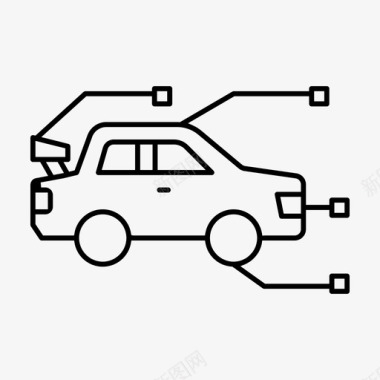 细声波线车辆详细信息规格运输图标图标