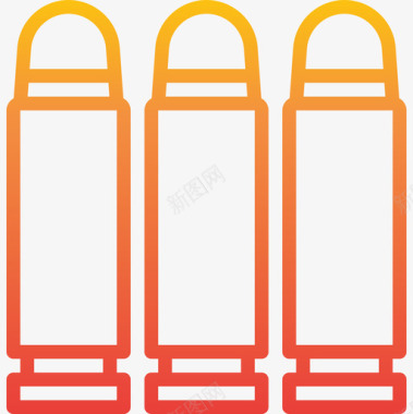 飞翔的子弹子弹陆军12号梯度图标图标