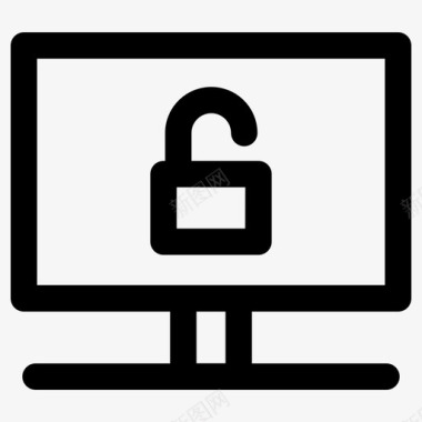 计算机开放保护硬件移动图标图标
