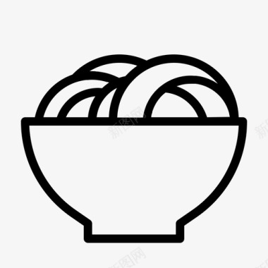 特惠新年面条碗中餐图标图标
