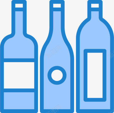 酒派对63蓝色图标图标