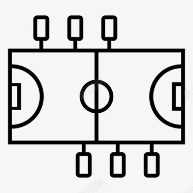 奥运足球素材桌上足球娱乐锻炼图标图标