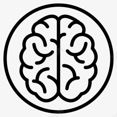 大脑创意头脑图标图标