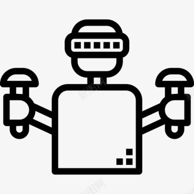 火焰数字3虚拟现实游戏虚拟现实数字3线性图标图标
