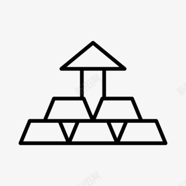 理财投资投资增加商业金融图标图标