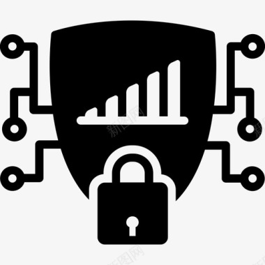 网络保护安全技术图标图标