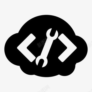 云开发者代码编程图标图标