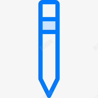 铅笔54蓝色图标图标