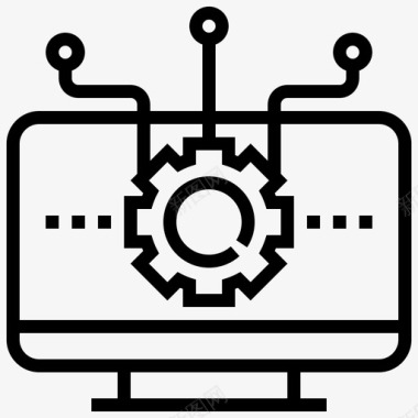 全面监控技术分析通信图标图标