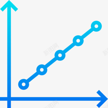 步骤表线形图图表6梯度图标图标