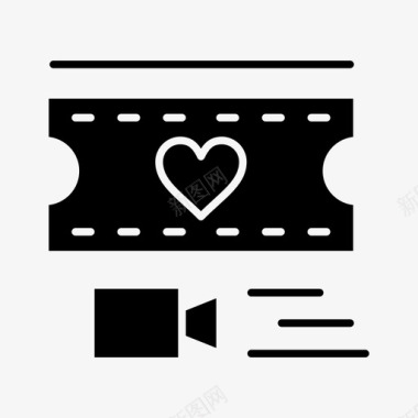 爱情电影心情人节图标图标