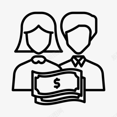 企鹅家族金融家族企业金融图标图标