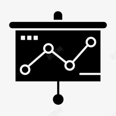 投影仪背景图表板演示图标图标