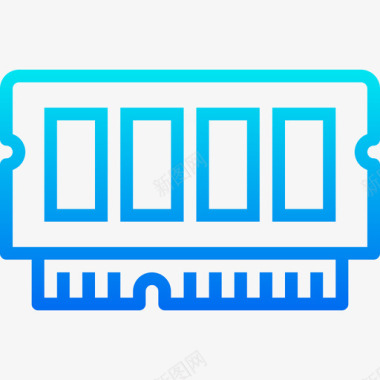 处理器硬件图标内存计算机硬件2渐变图标图标