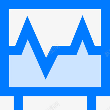 心率图标心率医学128蓝色图标图标