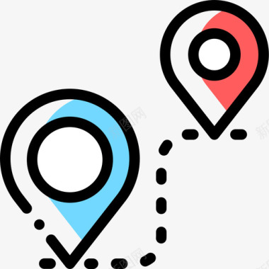 公共交通标识路线公共交通13颜色省略图标图标