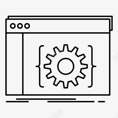 软件矢量图api应用程序编码图标图标